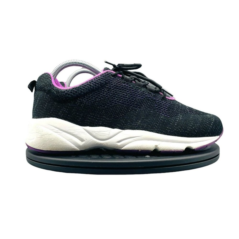 Propet Stability Fly Athletic Shoes Low Top Black Sneakers Women 8.5 WAA072M